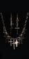 Preview: Trendy Set Kette und Ohrringe mit Kreuzen