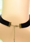 Preview: Gothic Red Rose Black Velvet Choker