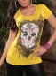 Preview: Skull Glitter Kurzarm Shirt