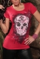 Preview: Skull Glitter Kurzarm Shirt