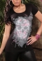 Preview: Skull Glitter Kurzarm Shirt