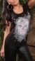 Preview: Skull Glitter Kurzarm Shirt