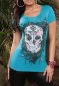 Preview: Skull Glitter Kurzarm Shirt