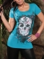 Preview: Skull Glitter Kurzarm Shirt