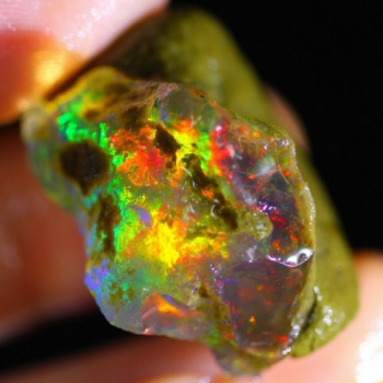 Rainbow Contraluz Welo Opal