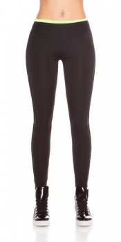 Workout Leggings neon mit Mesh