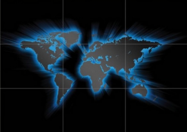 Glowing World Map