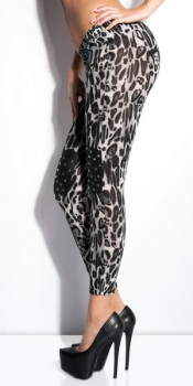 Leggings im Leolook