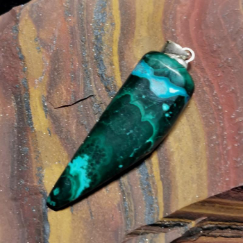 Malachit Chrysokoll Anhänger