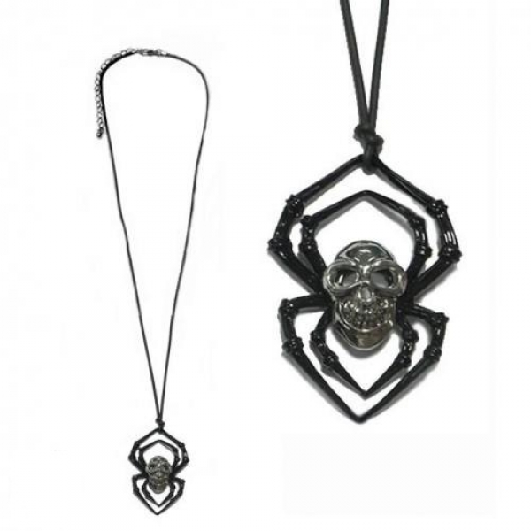 Spider Skull Halskette