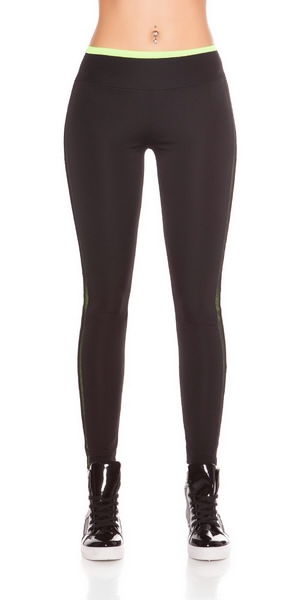 Workout Leggings neon mit Mesh