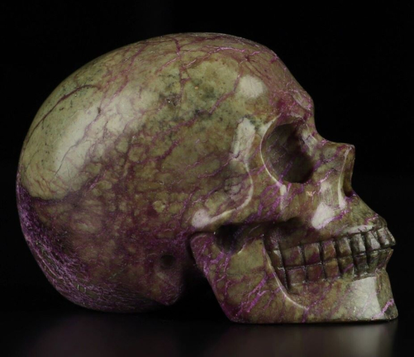Stichtit Serpentin Skull