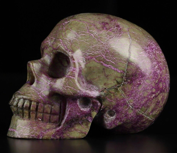 Stichtit Serpentin Skull