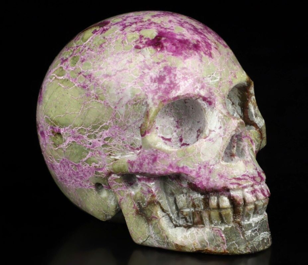 Stichtit Serpentin Skull