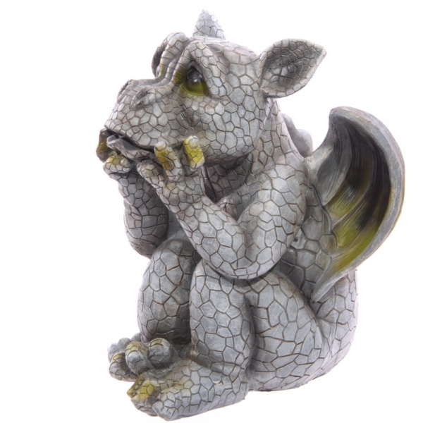 Drachen Figur, traurig blickend