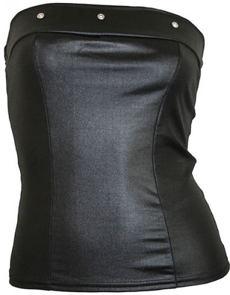 Leder Look Corset