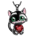 Halskette Kitty mit Herz
