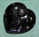 Orthoceras-Ammoniten-Teller Herzform